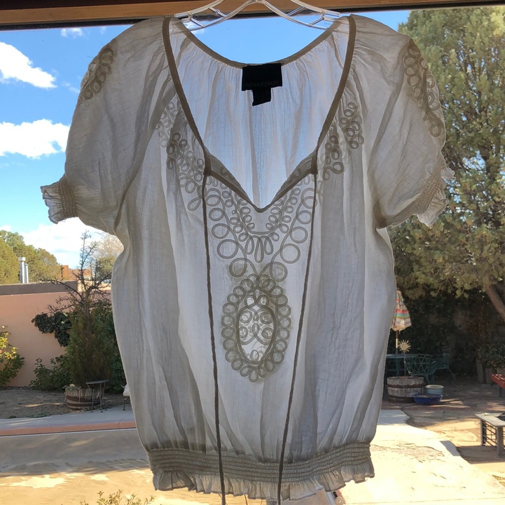 Cynthia Rowley Boho Peasant Blouse